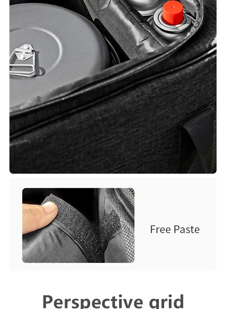 BISINNA Outdoor Camping Bag 26L Folding Gas Tank Storage Bag Picnic Cookwre Container Camp Supplies Adjustable Partition Krouse Supply Co