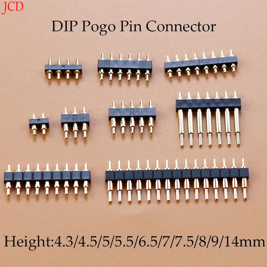 1 Piece DIP Pogo Pin Connector Pogopin Battery Spring Loaded Contact Test Probe Power Charge Header Pins 2.54 Grid Krouse Supply Co