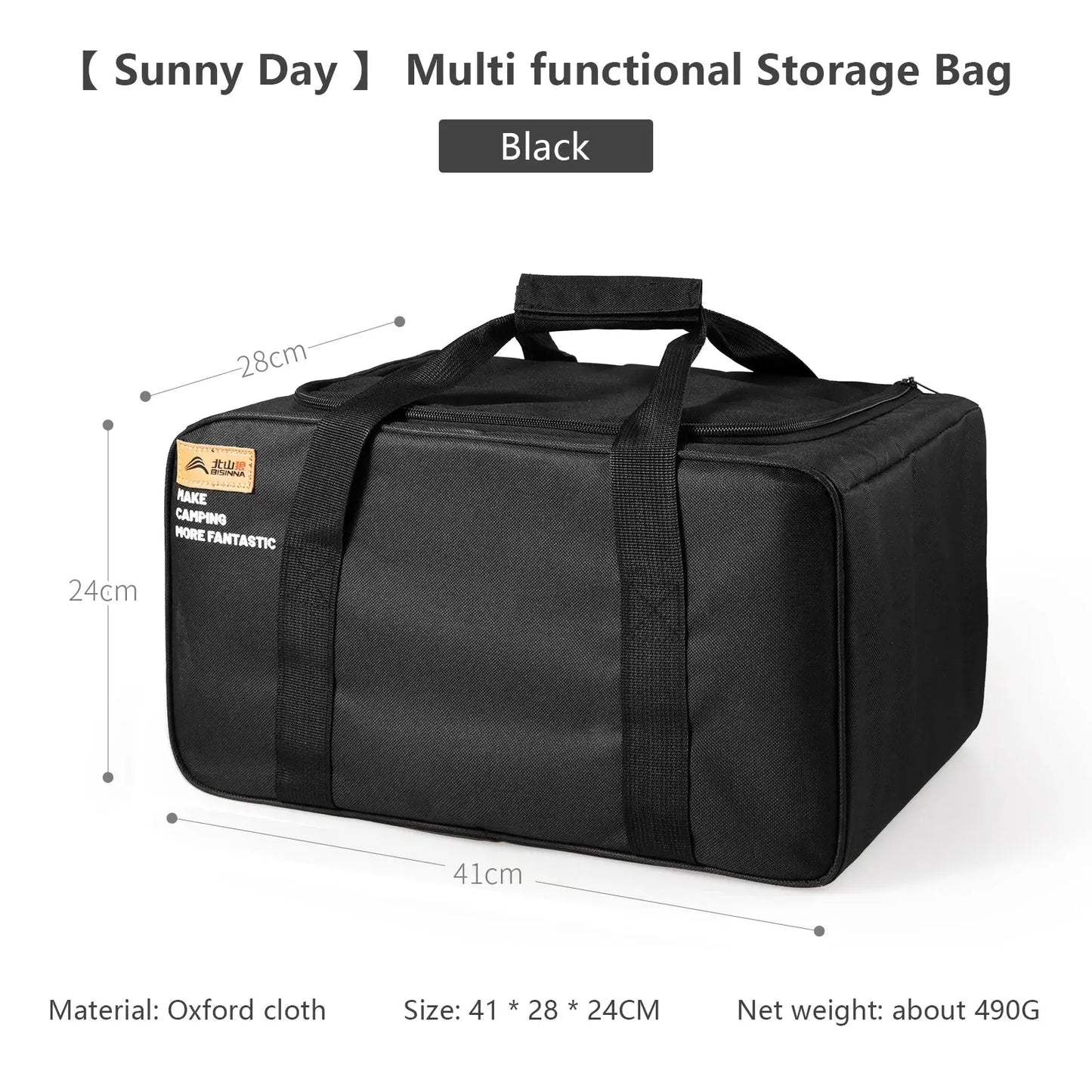 BISINNA Outdoor Camping Bag 26L Folding Gas Tank Storage Bag Picnic Cookwre Container Camp Supplies Adjustable Partition Krouse Supply Co