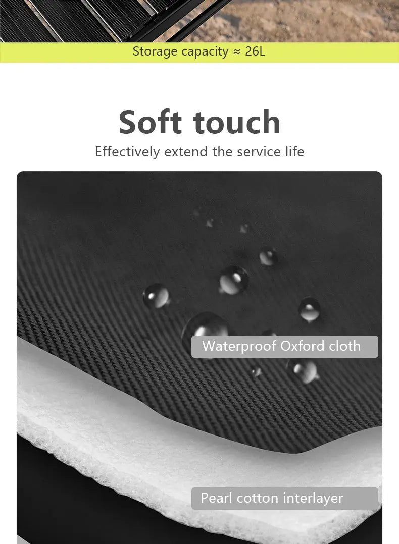 BISINNA Outdoor Camping Bag 26L Folding Gas Tank Storage Bag Picnic Cookwre Container Camp Supplies Adjustable Partition Krouse Supply Co