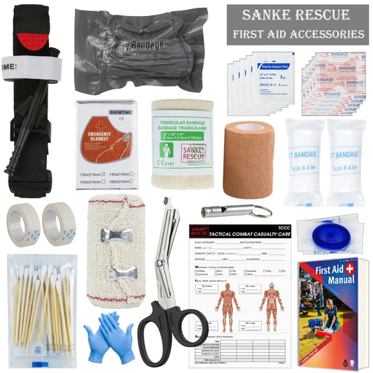 Survival First Aid Accessories Survival Military Full Set Outdoor Gear Emergency Kits Trauma Bag Camping Hiking IFAK Adventures Krouse Supply Co